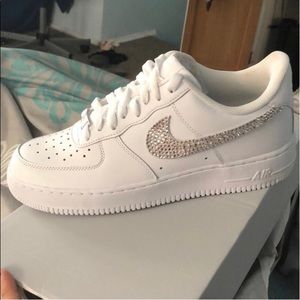 Nike | Shoes | Bedazzled Nike Air Force Shoes | Poshmark